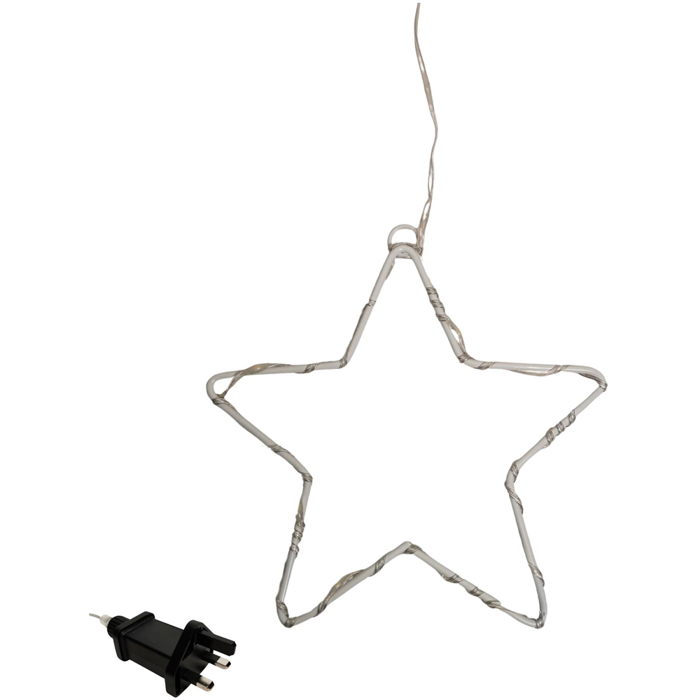 Samuel Alexander FlexiBrights 258 White LED Star Clear Cable Curtain Light 1.2 x 1.2m Image 2