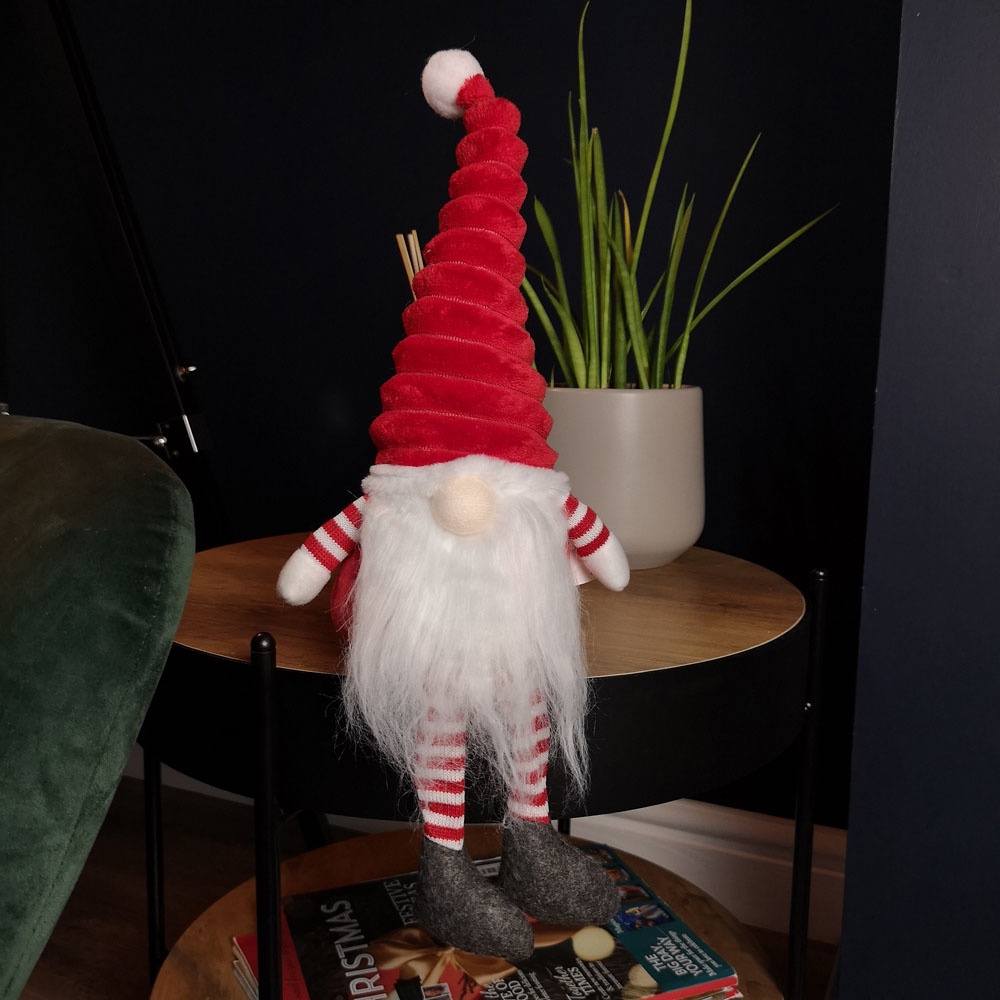 Samuel Alexander Red Plush Sitting Gonk Christmas Decoration Image 2