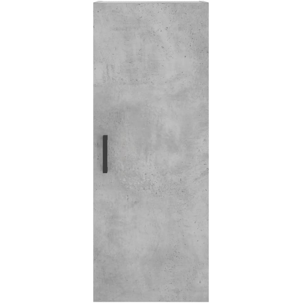 vidaXL Single Door Concrete Grey Wall Mounted Slim Cabinet Image 7