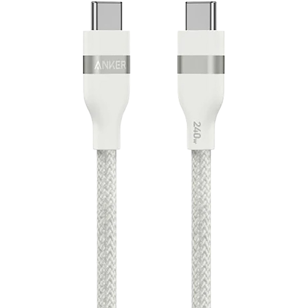 Anker White Upcycled-Braided USB-C to USB-C Cable 1m Image 2
