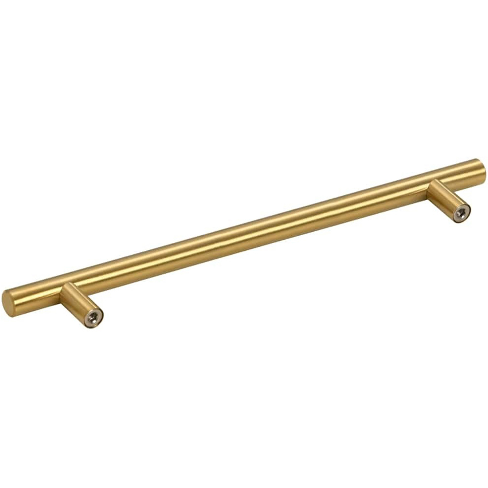 Wallplus Gold Stainless Steel Standard T-Shaped Cabinet Handle 25.6cm 5 Pack Image 6