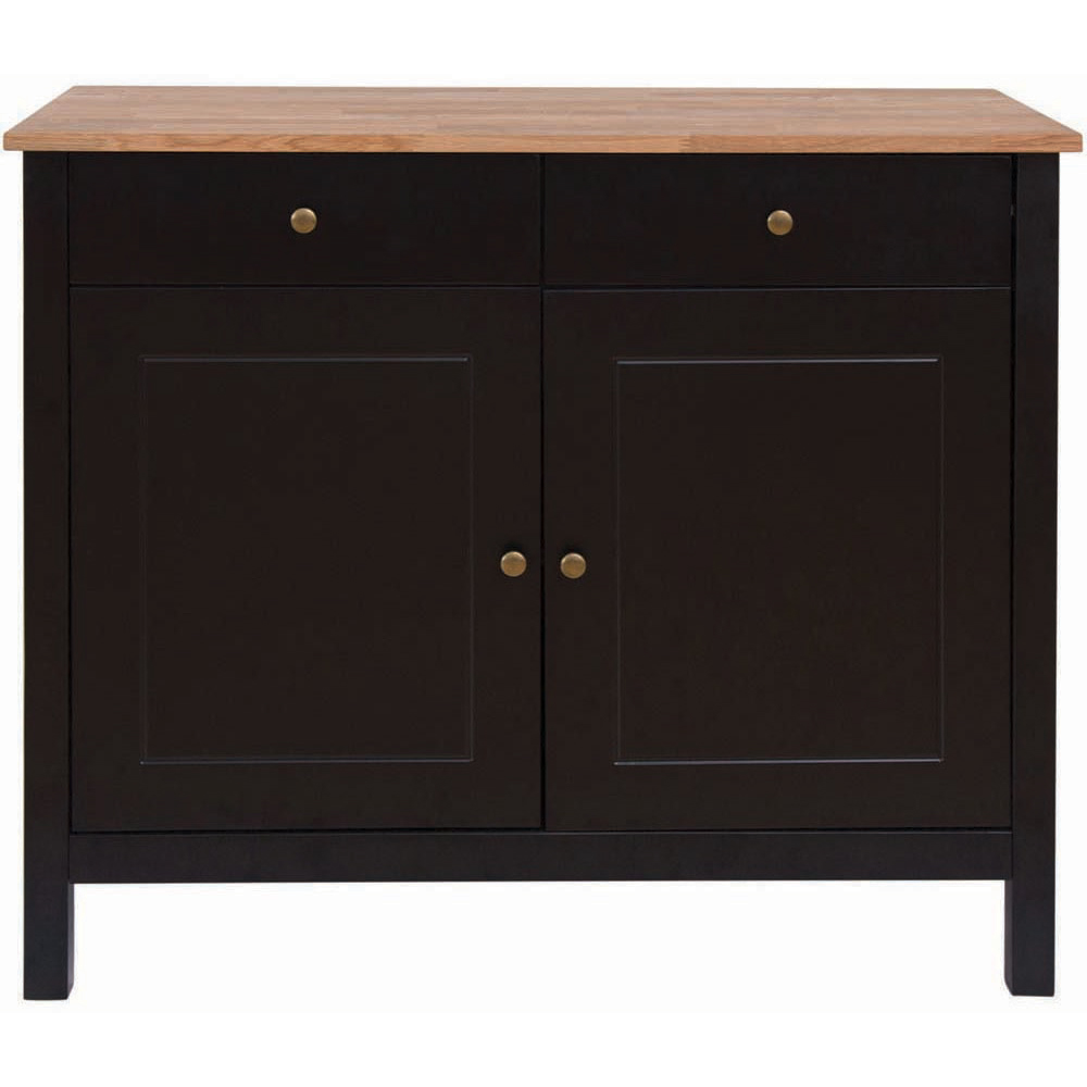Copenhagen 2 Door 2 Drawer Solid Oak Sideboard Image 2