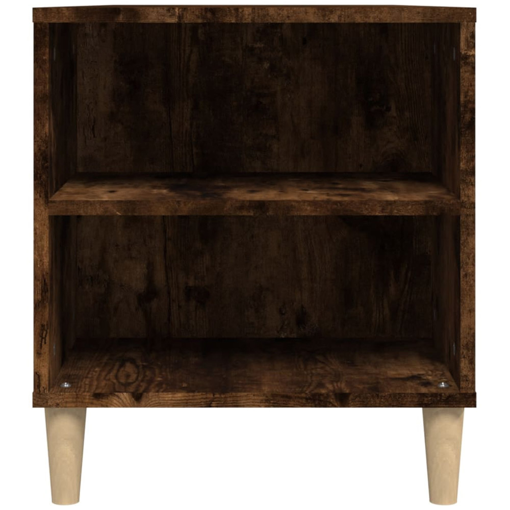 vidaXL 2 Drawer 4 Shelf Smoked Oak TV Cabinet Image 7