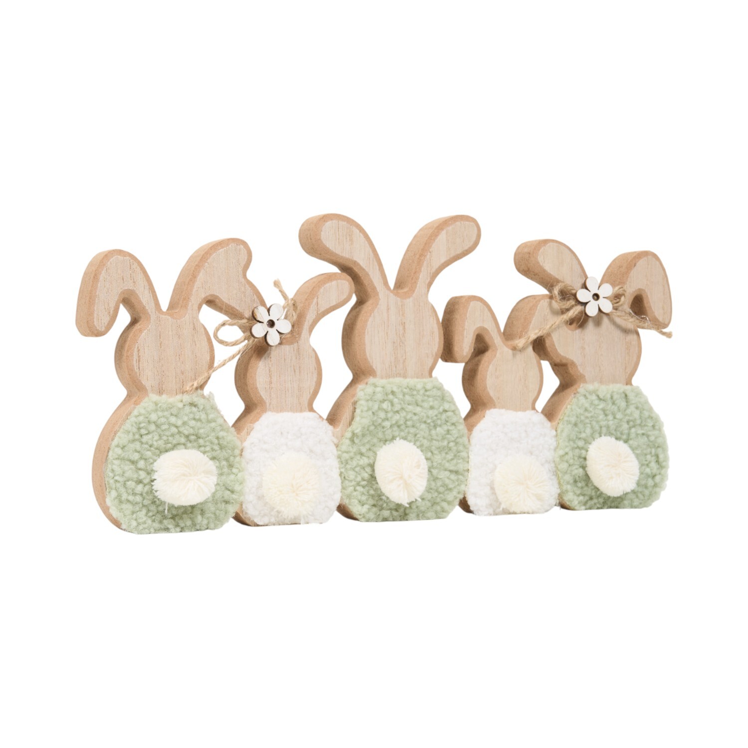 Wooden Rabbits Ornament Image 7