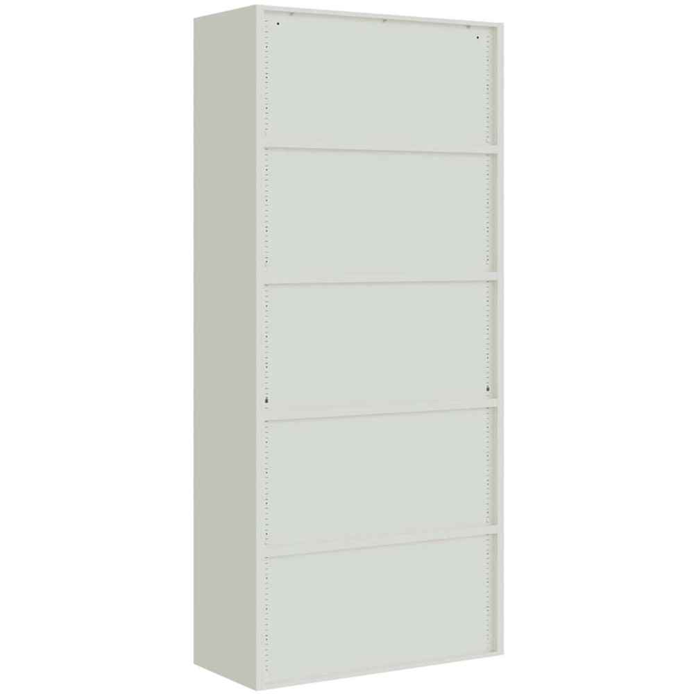 vidaXL 2 Door Light Grey Steel File Cabinet Image 6