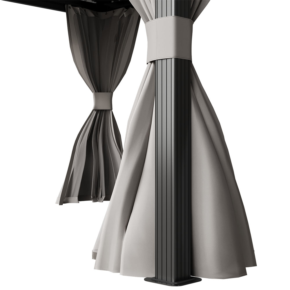 Living and Home Hardtop Patio Gazebo 11 x 9ft Image 6