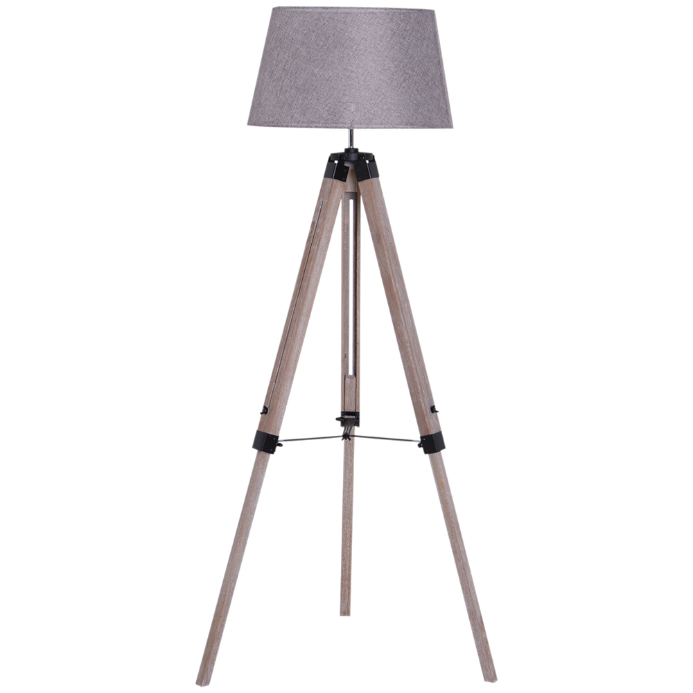 HOMCOM Wooden Adjustable Tripod Image 1