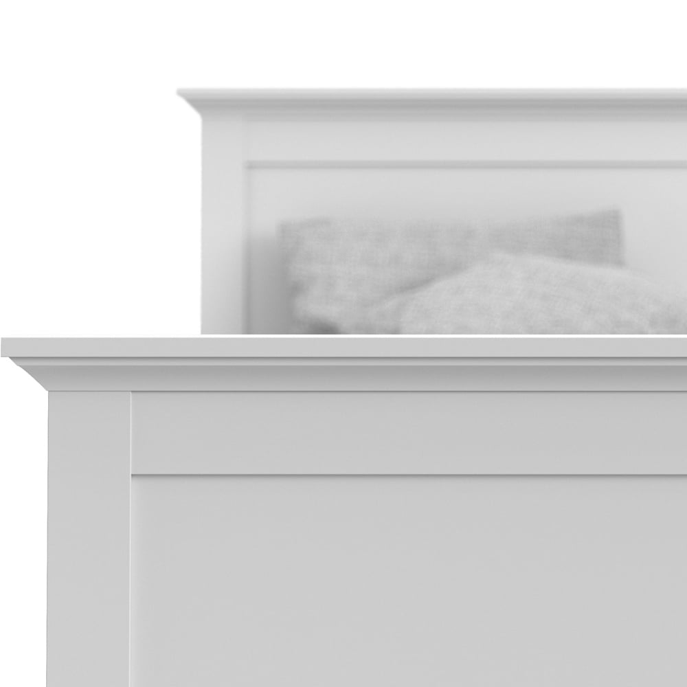 Florence Paris Super King White Wooden Bed Image 5