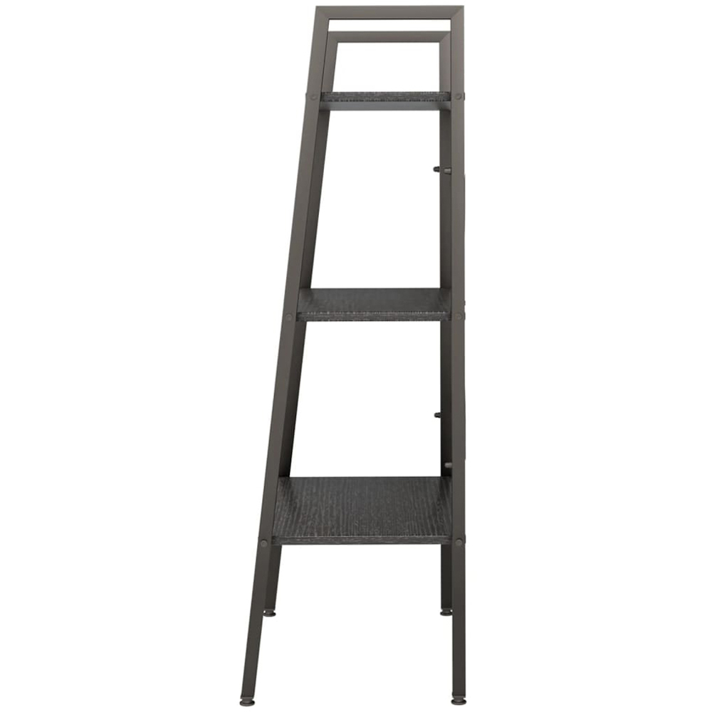 vidaXL 3-Tier Dark Black Standing Shelf Image 4