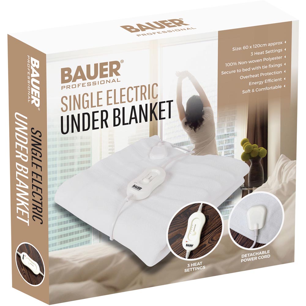 Bauer Single Electric Under Blanket 60 x 120cm Image 3