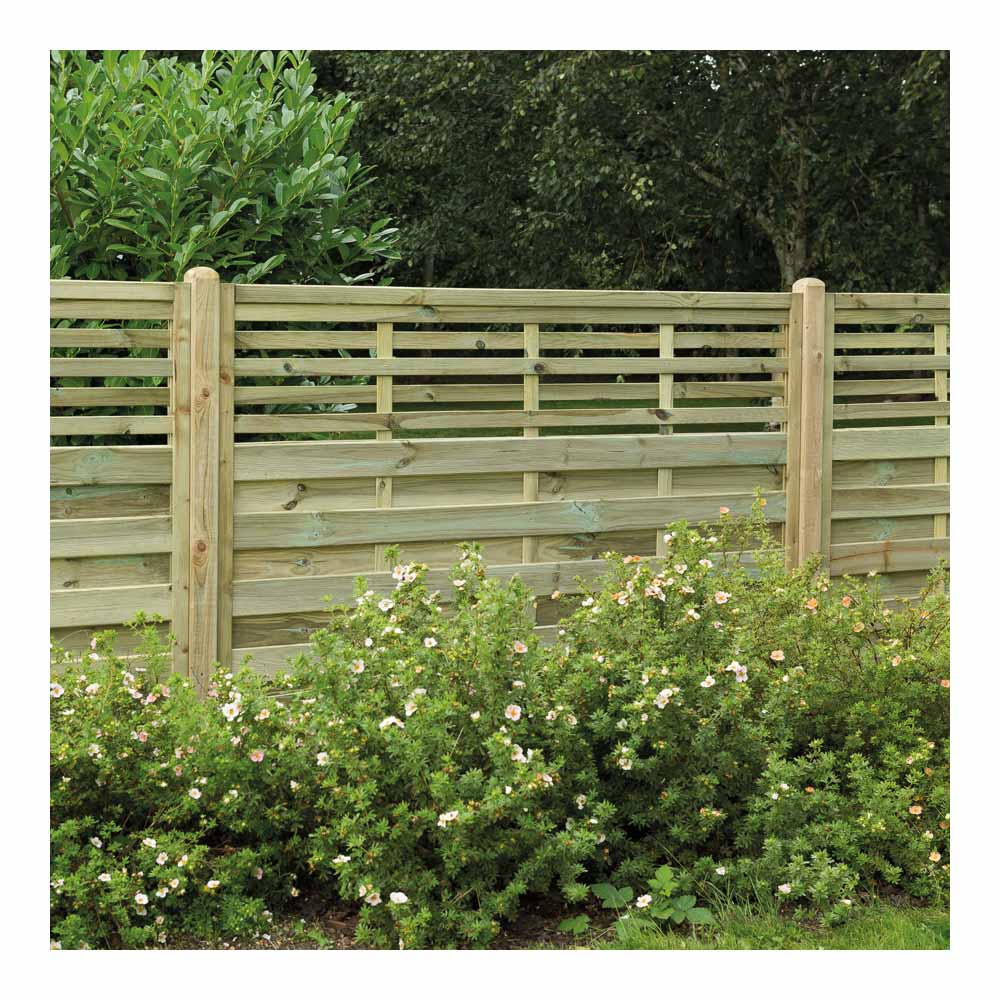 Forest Garden Kyoto Pressure Treated Fence Panel 6 x 4ft 6 Pack Image 6