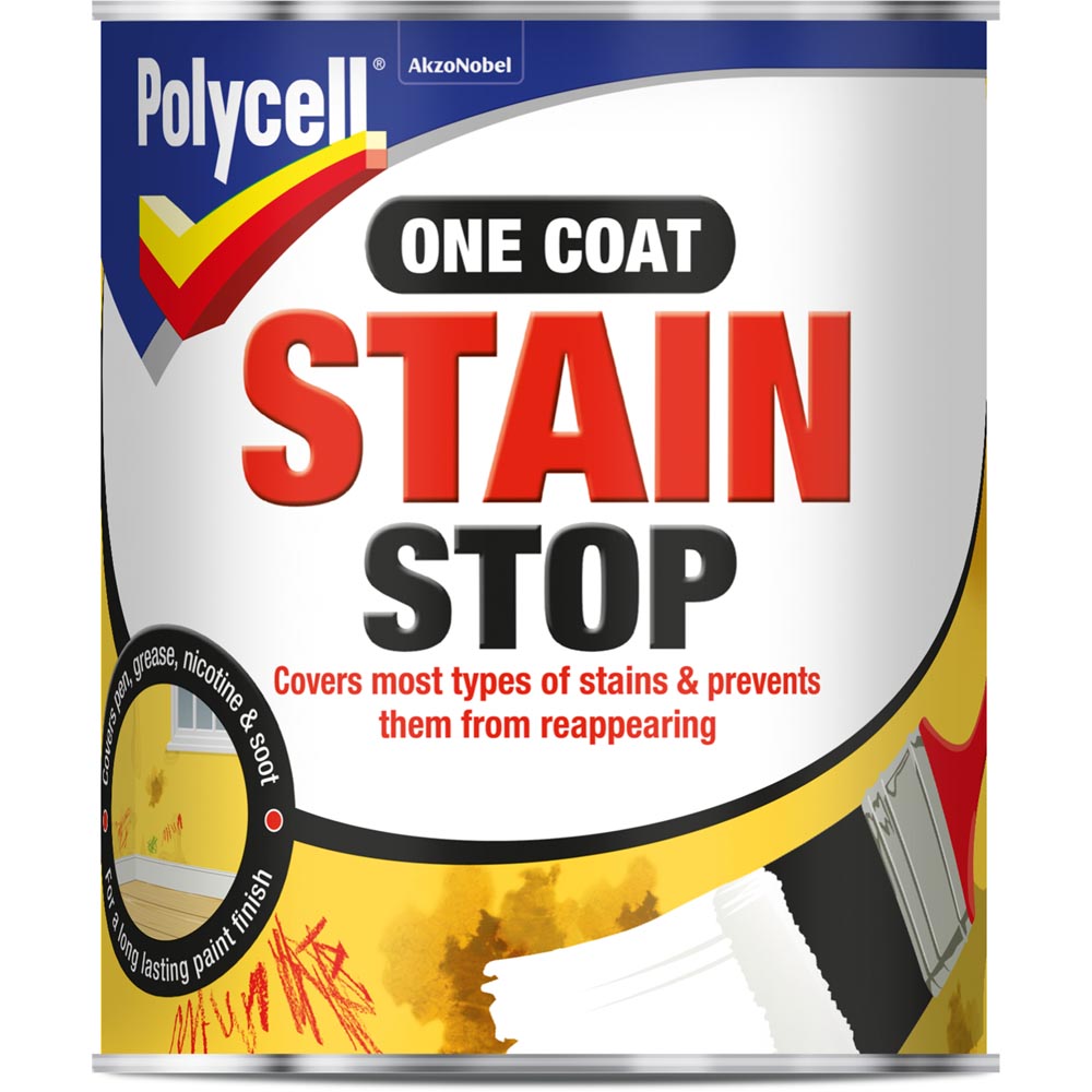 Polycell One Coat Stain Stop 1L Image 1