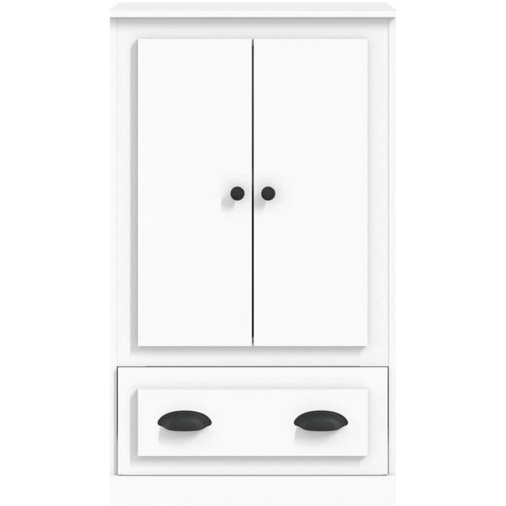vidaXL 2 Door Single Drawer White Highboard Image 6