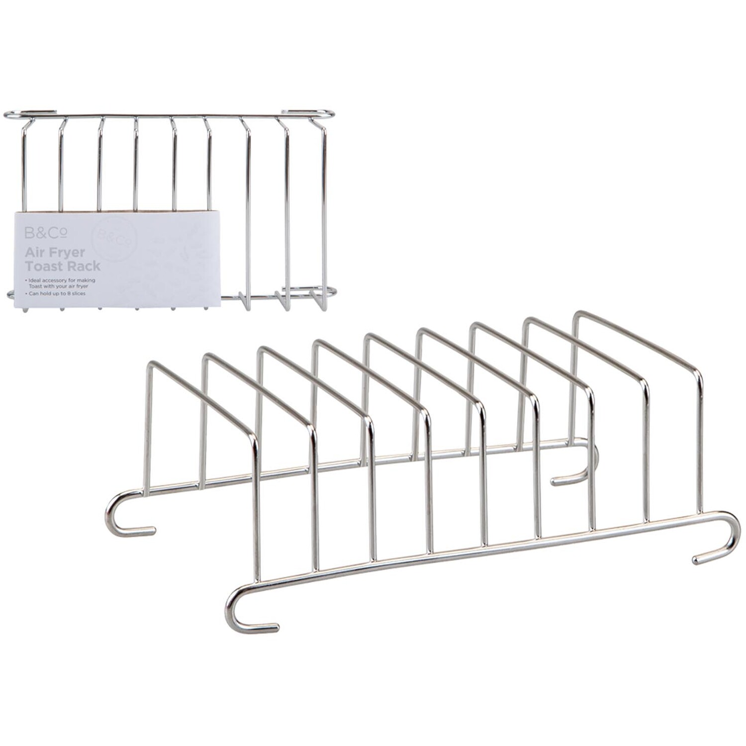 Air Fryer Wire Toast Rack - Silver Image 2
