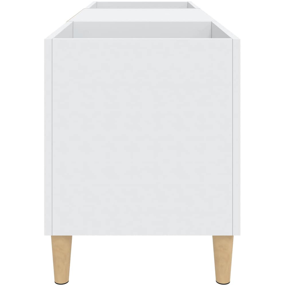 vidaXL 2 Shelf White Record Cabinet Image 5