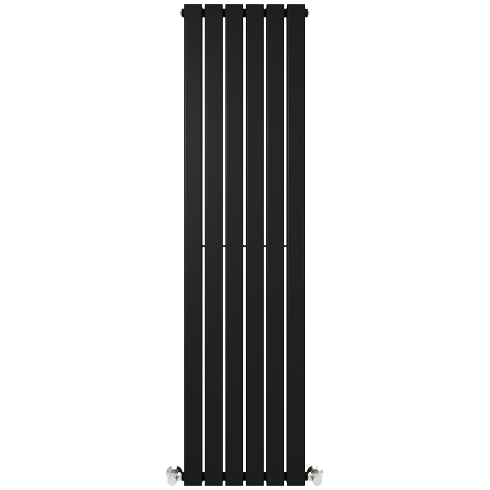 Black 6663 BTU Double Flat Panel Vertical Column Radiator 1800 x 408mm Image 3