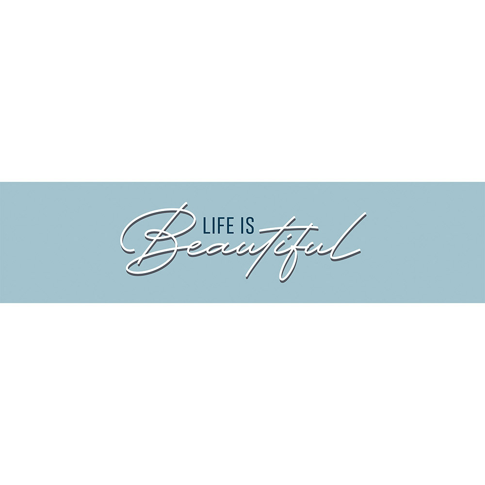 Mirrorstone Nexus Life Is Beautiful Quote Ultraslim Wi-Fi Infrared Heating Panel 350W 295 x 1195mm Image 4