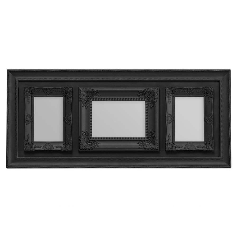 Premier Housewares 2300826 Vintage Design 3-Photo Black Photo Frame Image 1