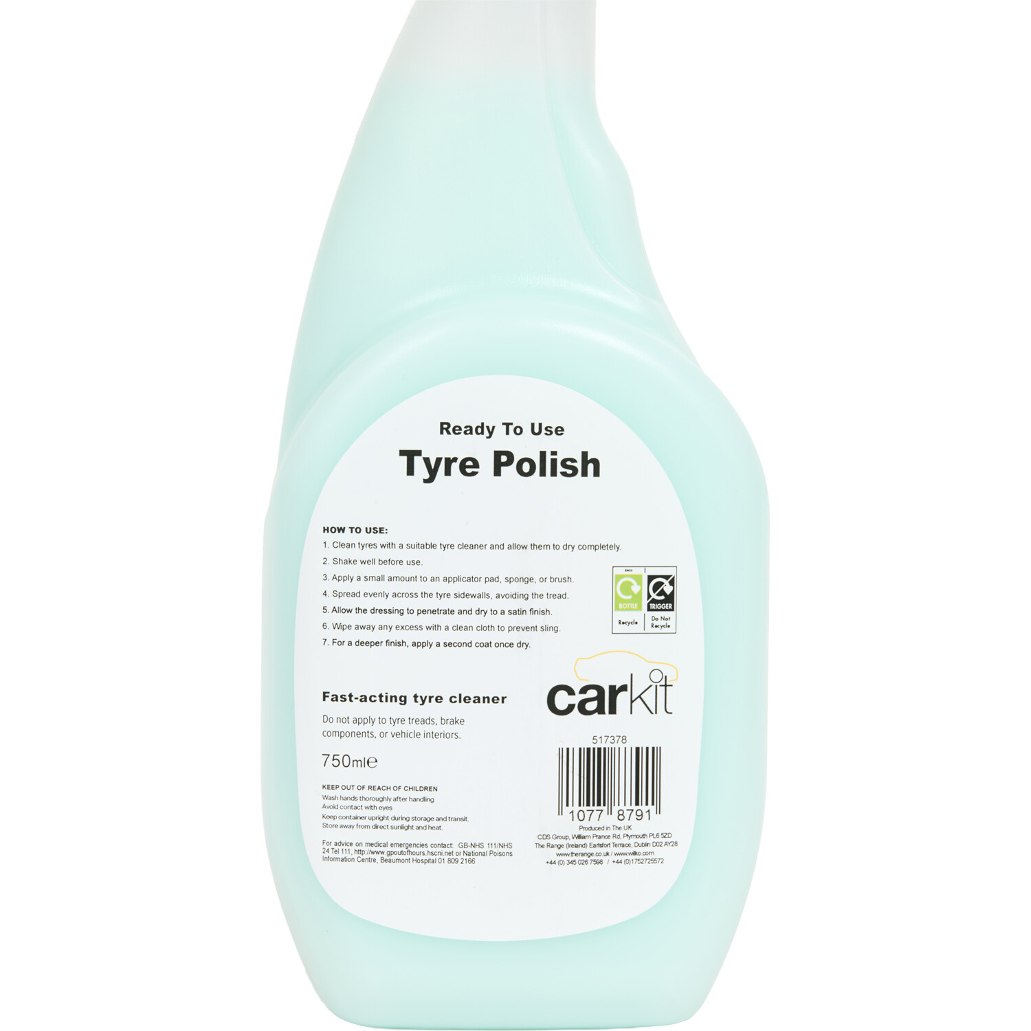 Carkit Ready To Use Tyre Polish Image 4