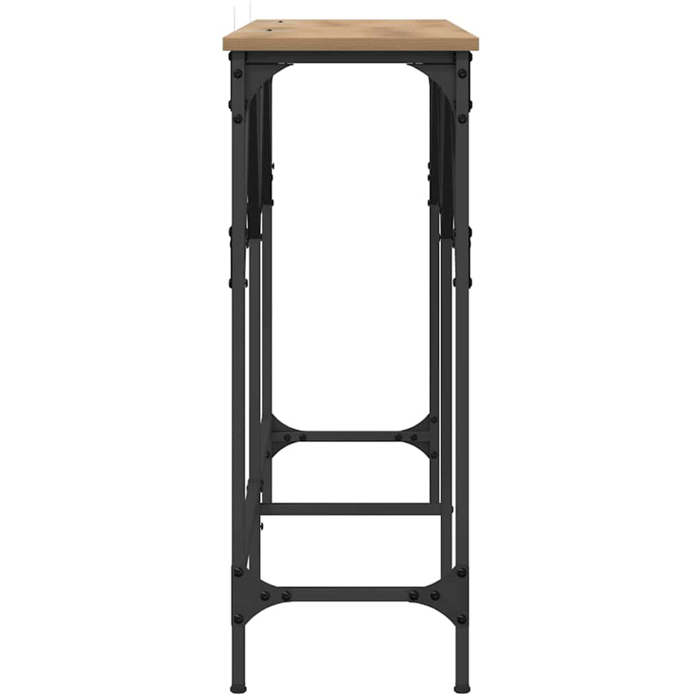 vidaXL Brown Industrial Style Console Table Image 6