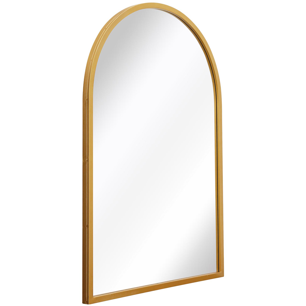 MirrorOutlet The Arcus Gold Framed Arched Garden Wall Mirror 100 x 70cm Image 3