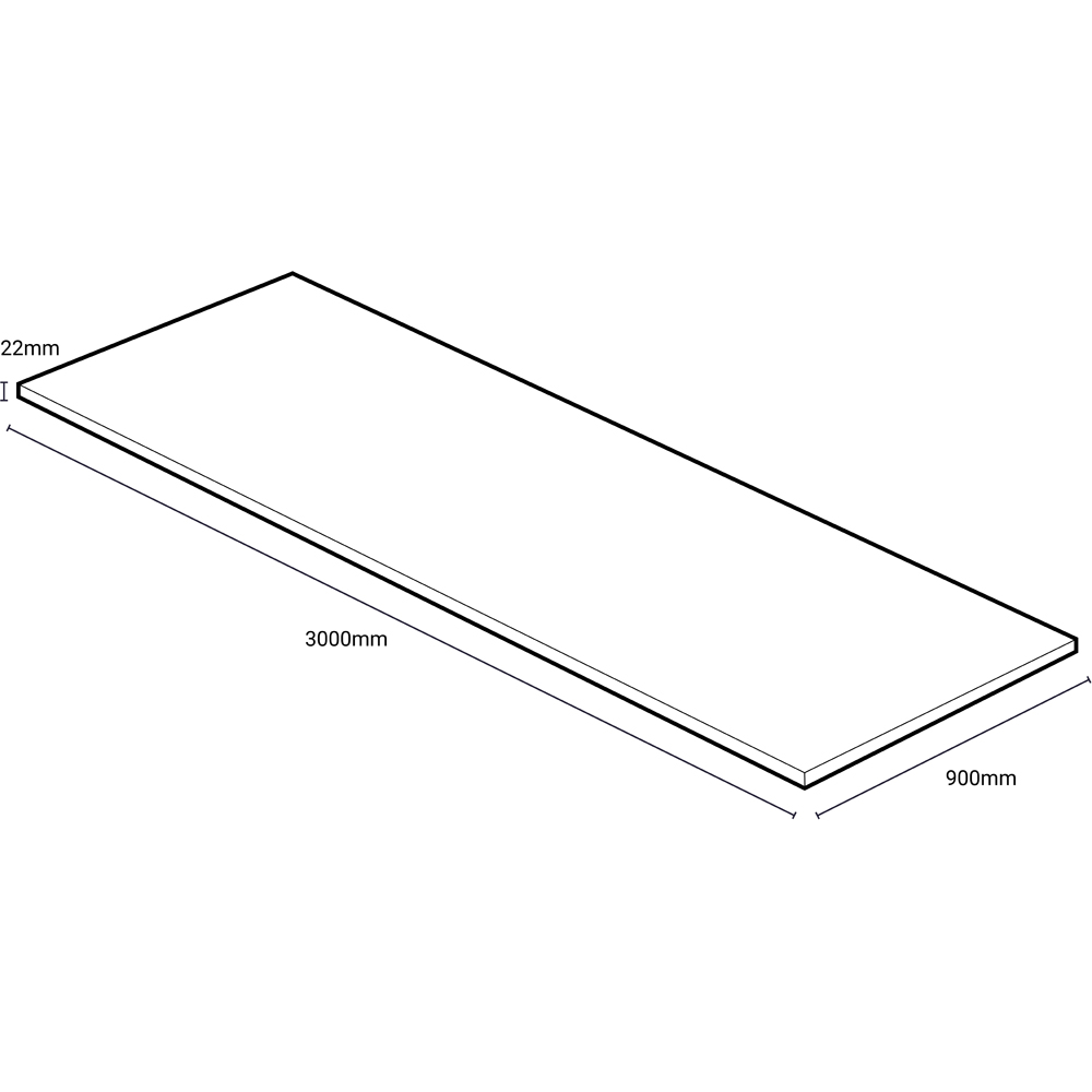 Omega Calcutta Marble Effect Square Edge Breakfast Bar 3000 x 900 x 22mm Image 5
