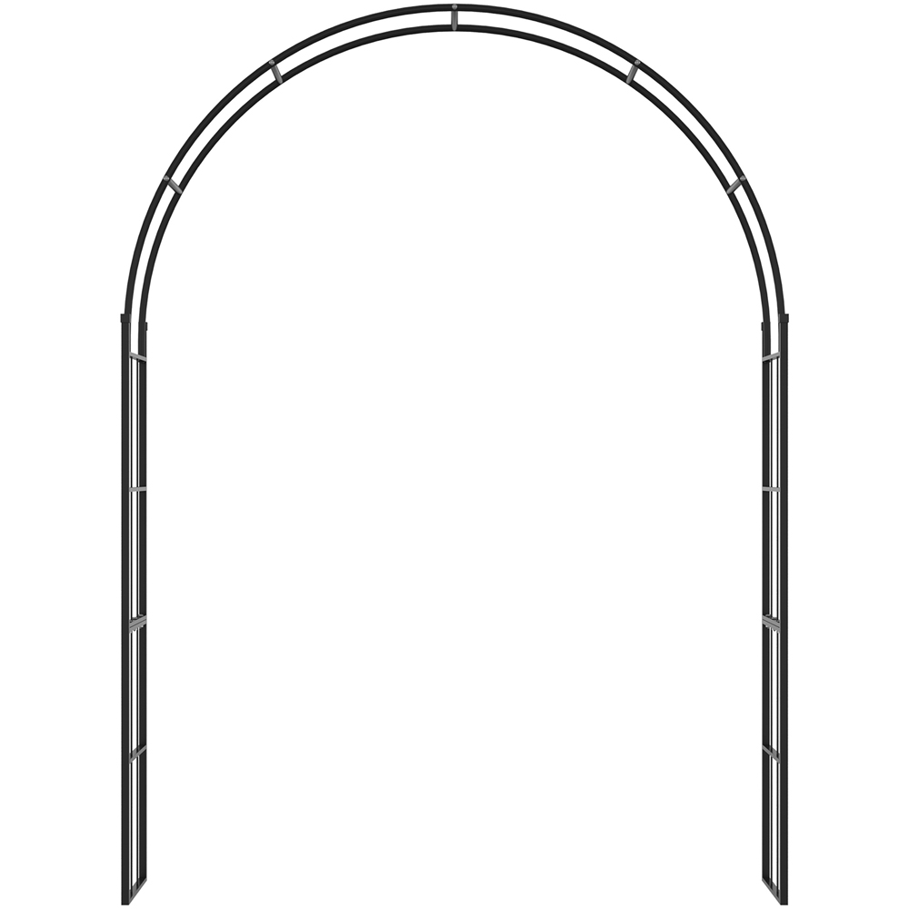 Outsunny 7 x 5ft Metal Garden Arch Trellis Image 2