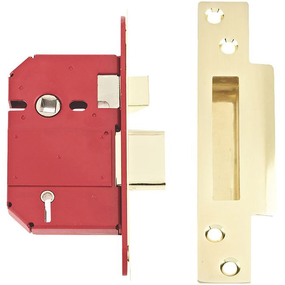 Hiatt Brass 3 Lever Sash Lock Image