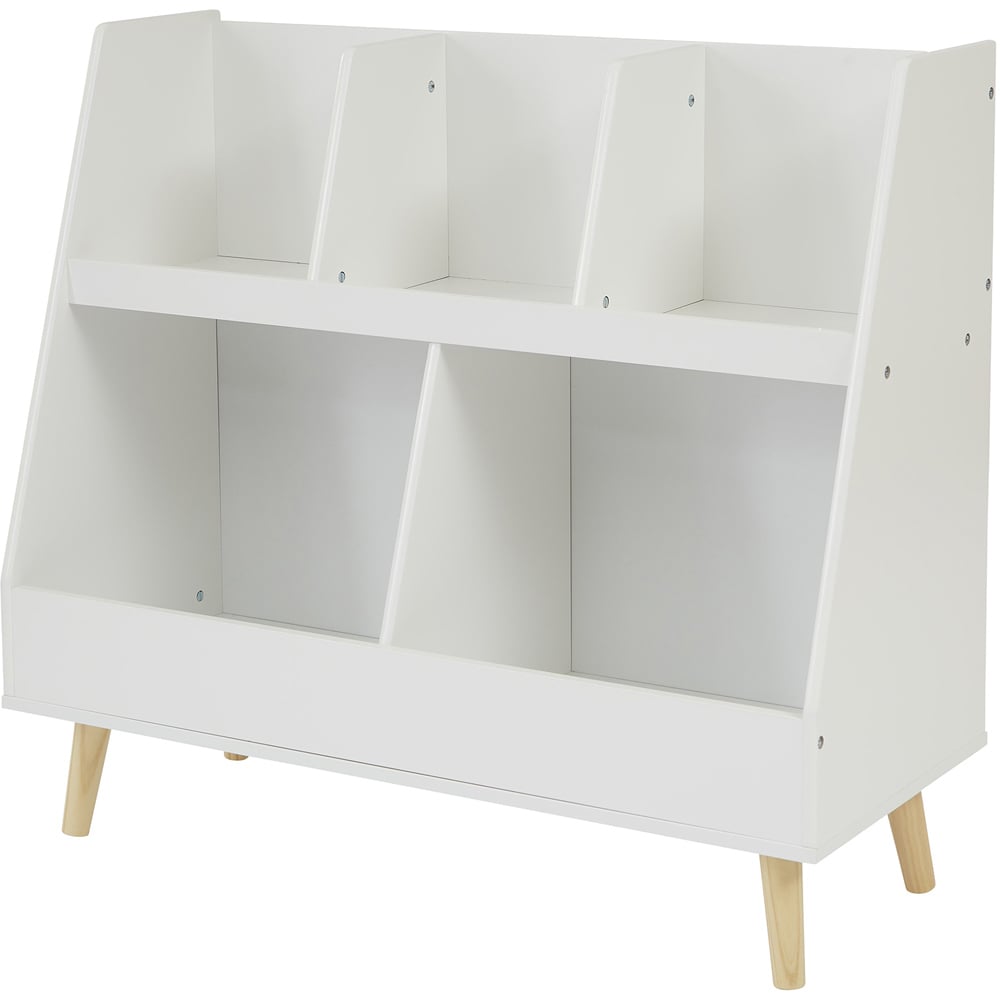 Liberty House Toys 5 Shelf Kids Sloping Bookcase Image 2