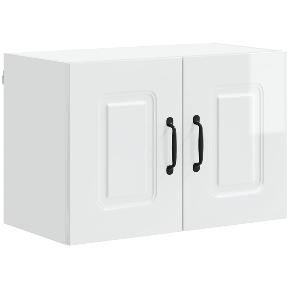 vidaXL Kalmar 2 Door High Gloss White Wall Mounted Kitchen Cabinet Image 2