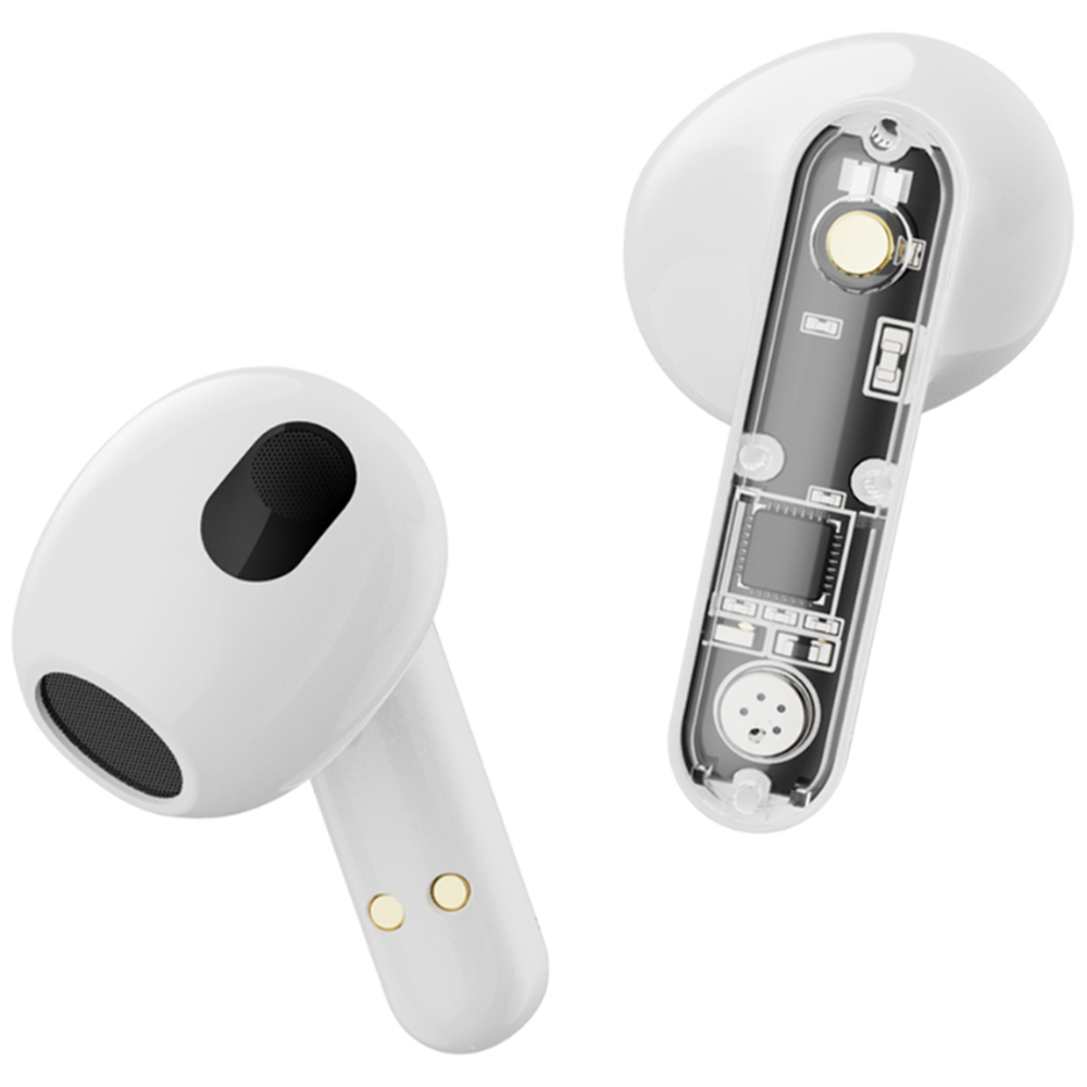 Streetz White Transparent True Wireless Ear Buds Image 4