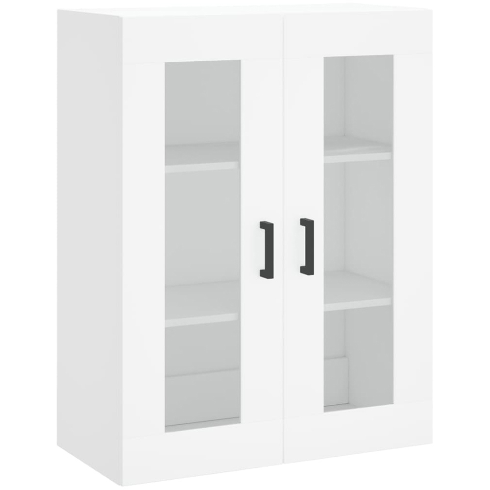 vidaXL 4 Door 2 Drawer White Highboard with Metal Legs Image 5