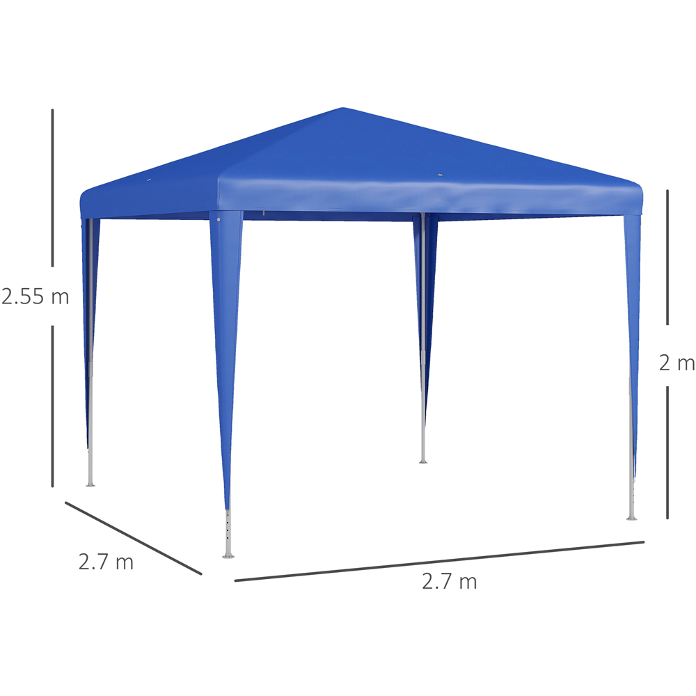 Outsunny 2.7 x 2.7m Blue Marquee Party Tent Image 7
