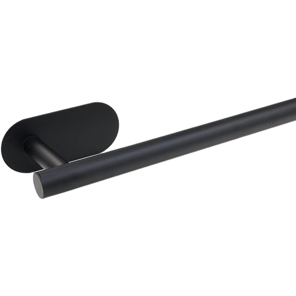 Living and Home 8-Piece Black Wall-Mounted Stainless Steel Bathroom Hardware Set Image 6