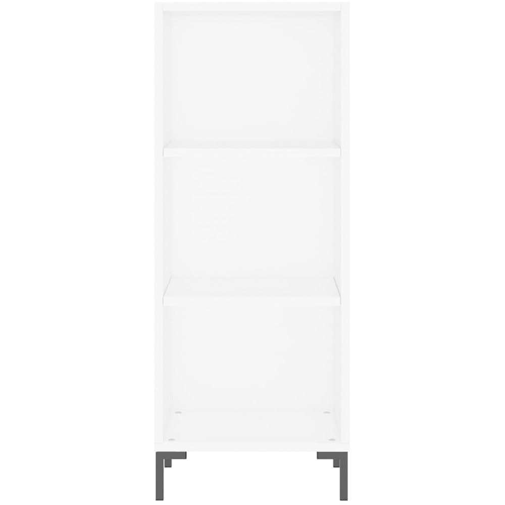 vidaXL 3 Shelf White Sideboard Image 4