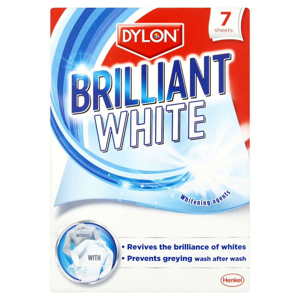 Dylon Brilliant White Sheets 7 pack Image 1