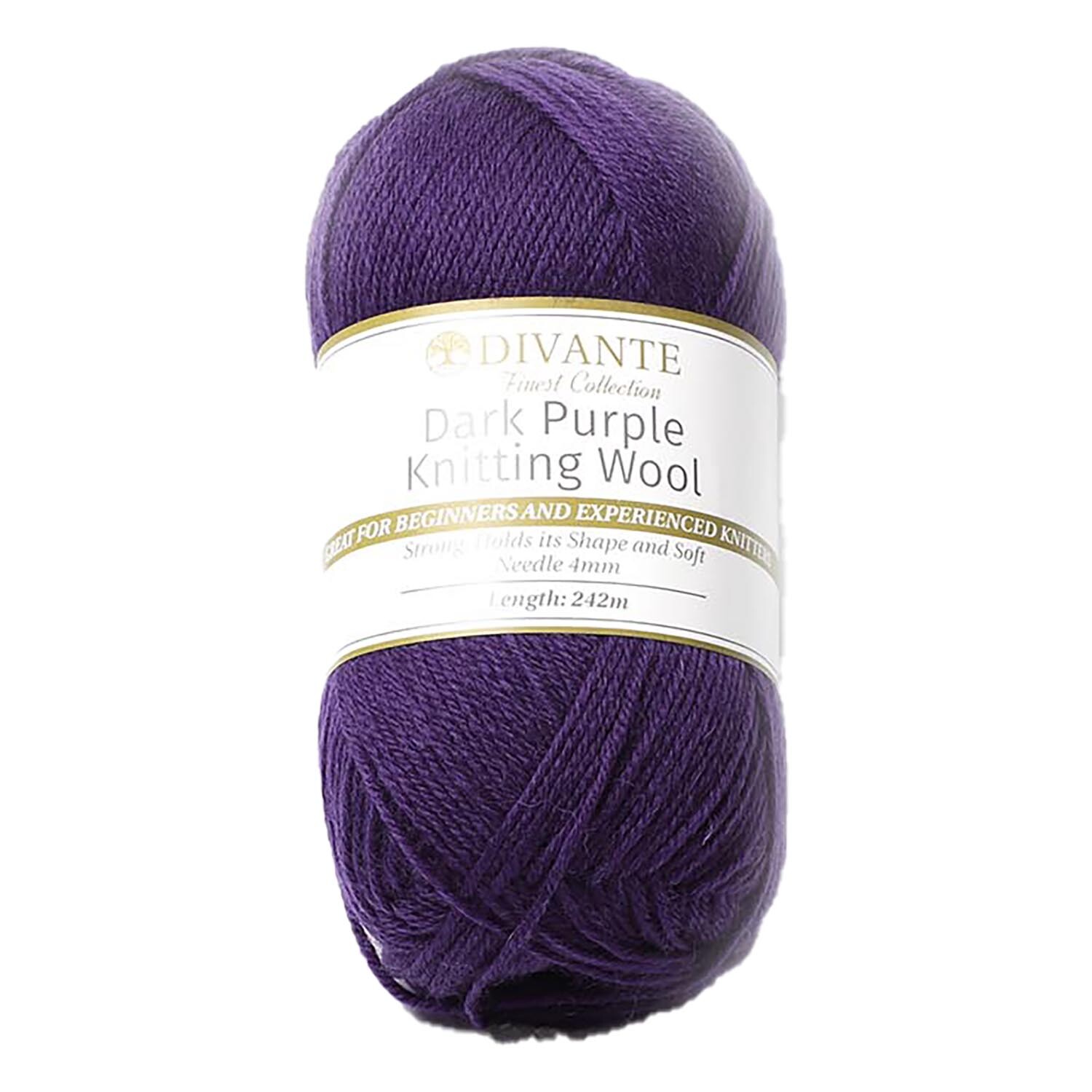 Divante Knitting Wool - Dark Purple Image