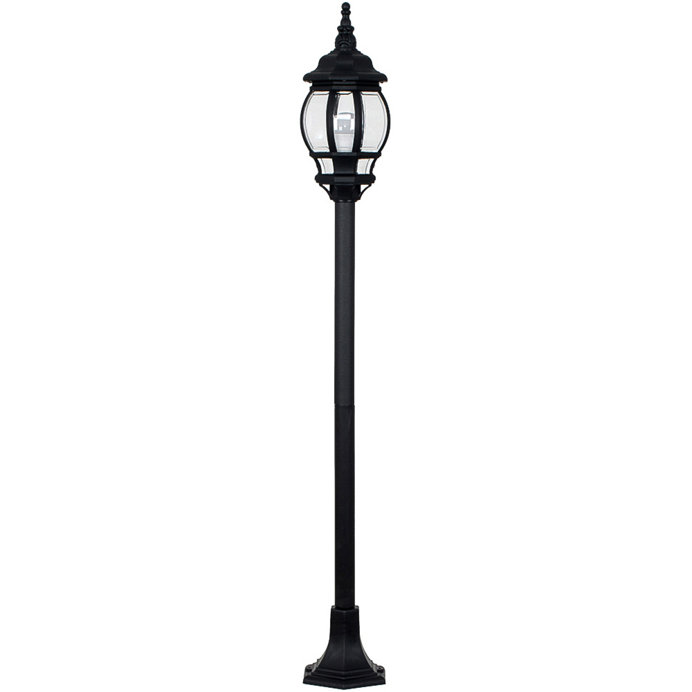 ValueLights Windsor Black Outdoor Bollard Light Image 1