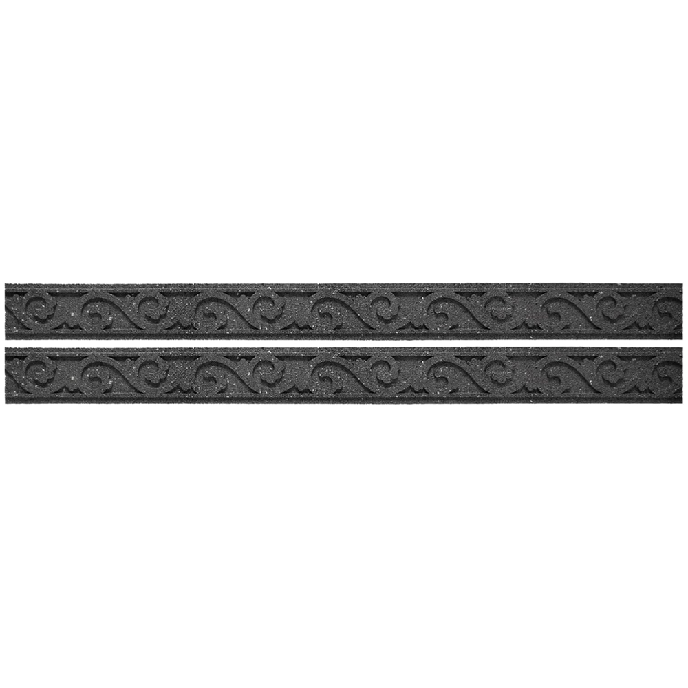 Garden Gear Flexi Curve 9 x 120cm 2 Pack Grey Scroll Border Image 1