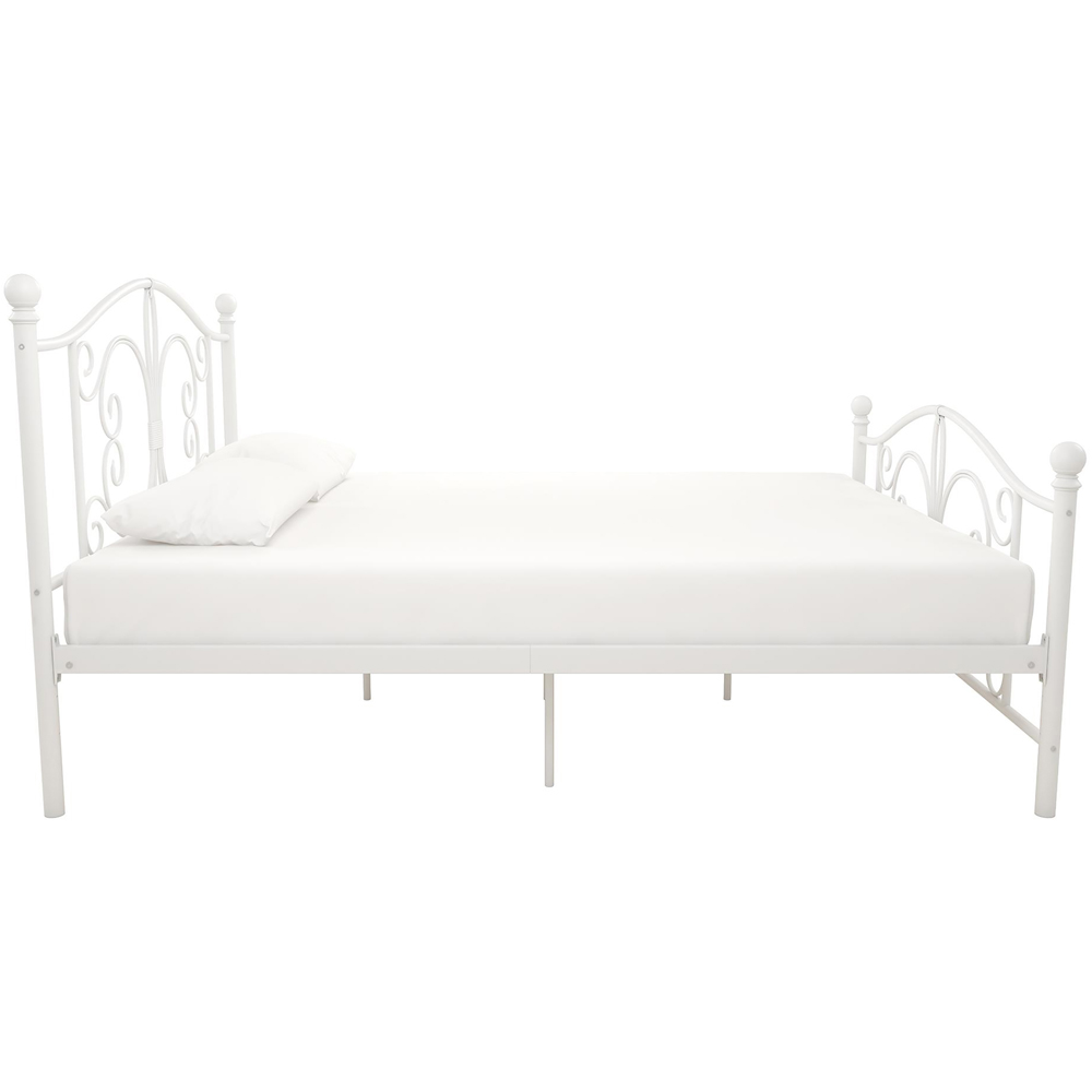 Dorel Bombay King Size White Bed Frame Image 4