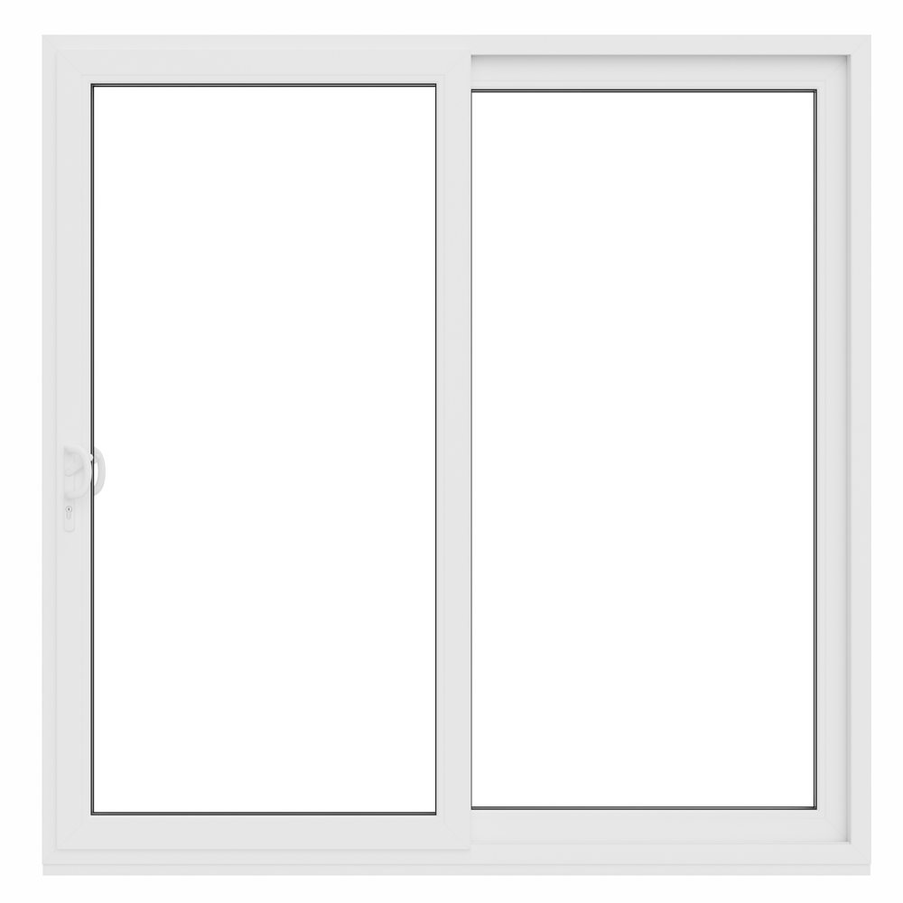 Crystal uPVC Sliding Patio Right to Left White Clear Glass 2090x2090mm Image 3