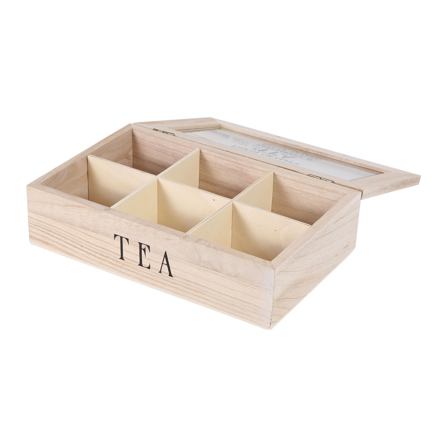 Tea Box with 6 Compartments Image 2