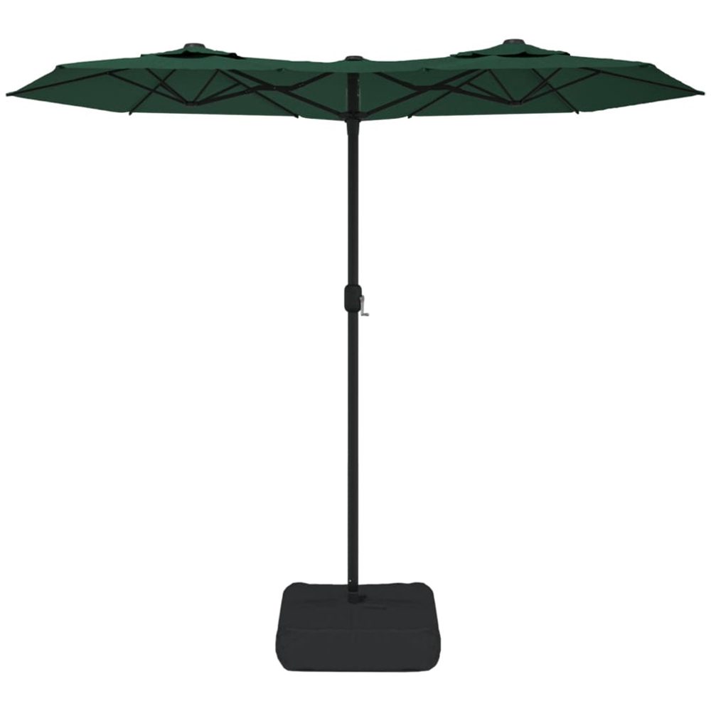 vidaXL Green Double Head Parasol 3 x 1.4m Image 2