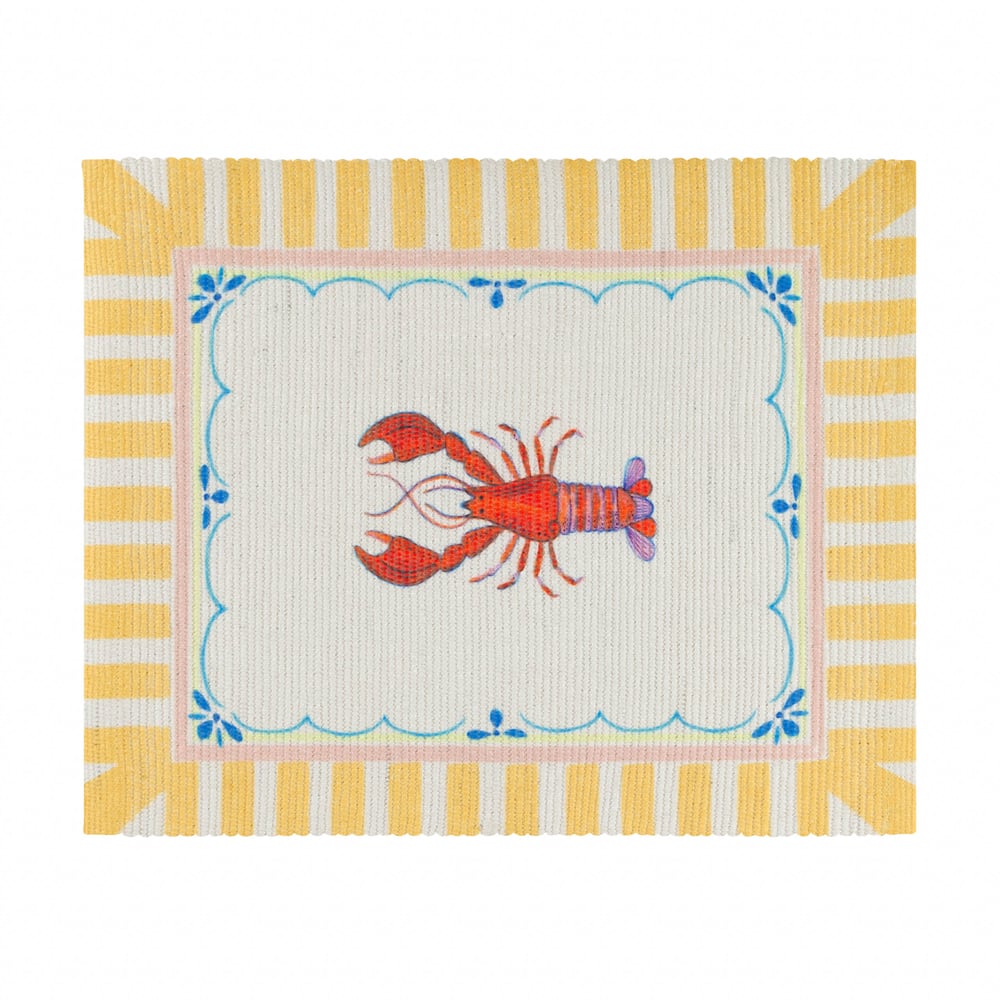 furn. Brunch Stripes Multicolour Indoor and Outdoor Placemat 36 x 46cm 4 Pack Image 2