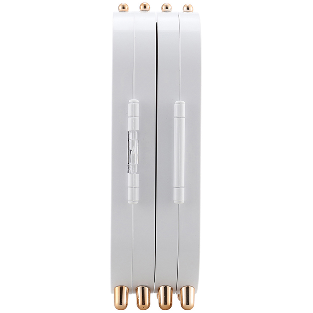 Living and Home 4 Tier White Dustproof Jewellery Storage Box with Mirror Image 5