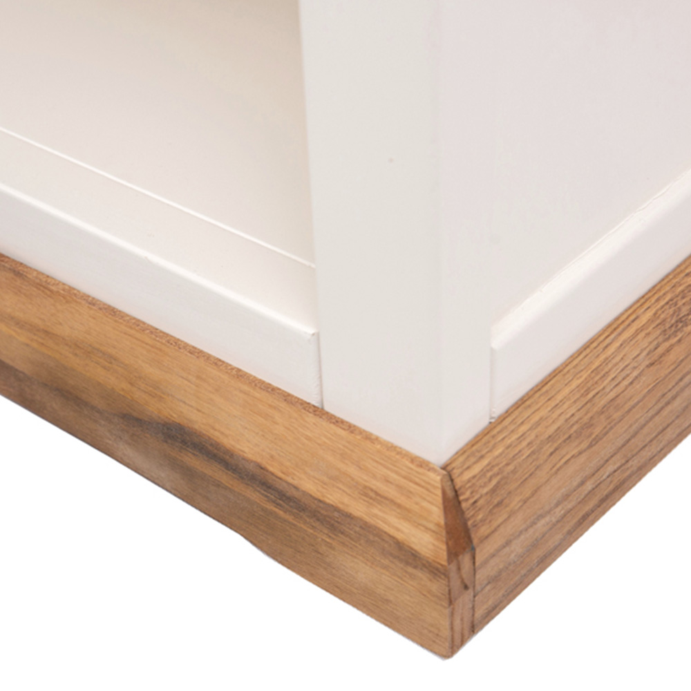 Tropea 4 Shelf Off White Wide Bookcase Image 7