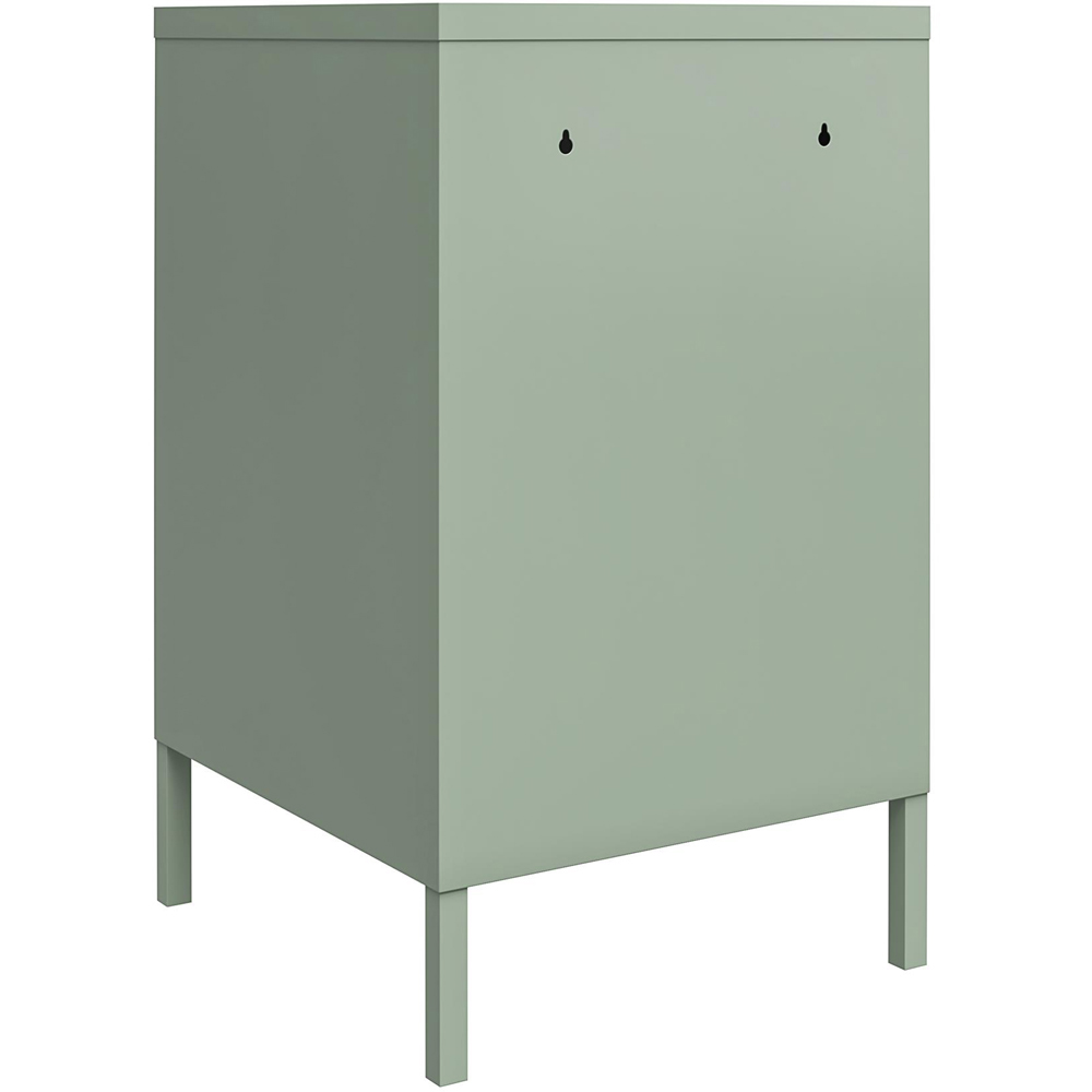 Dorel Mission District Pastel Green Metal Locker End Table Image 6