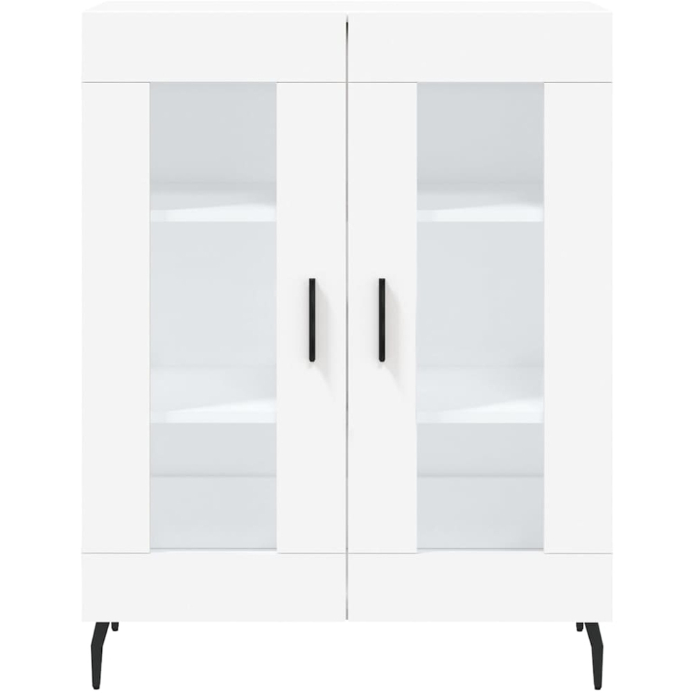 vidaXL 4 Door 3 Shelf White Highboard Image 8