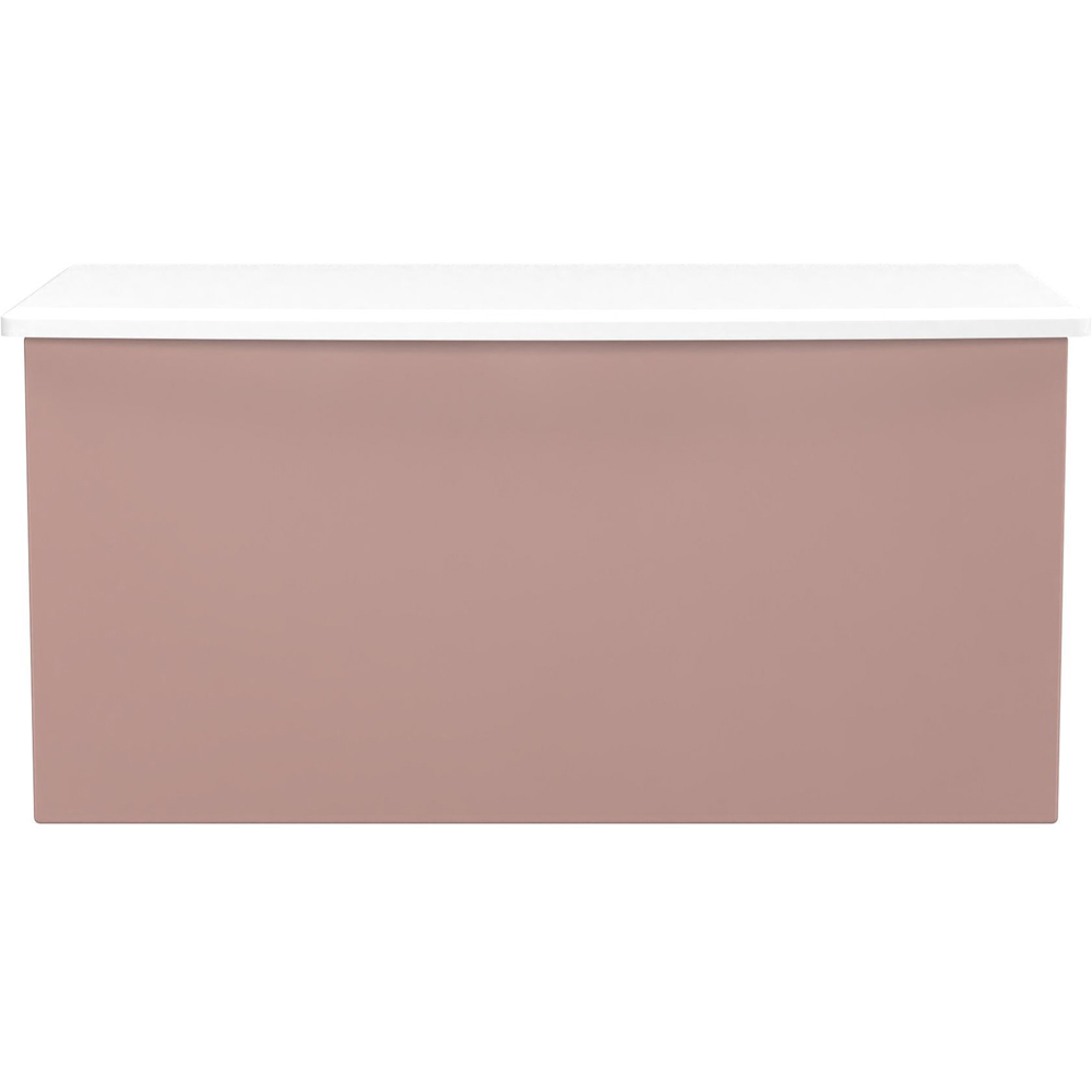 Crowndale Camden Kobe Pink and White Lid Top Blanket Box Ready Assembled Image 2