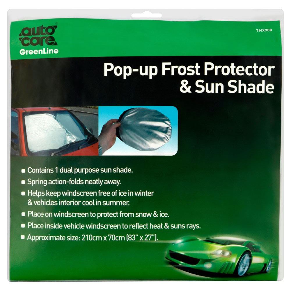 Auto Care 200 x 70cm Pop-up Frost Protector and Sun Shade